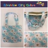 Medium Tote Bag - Daisy Blue